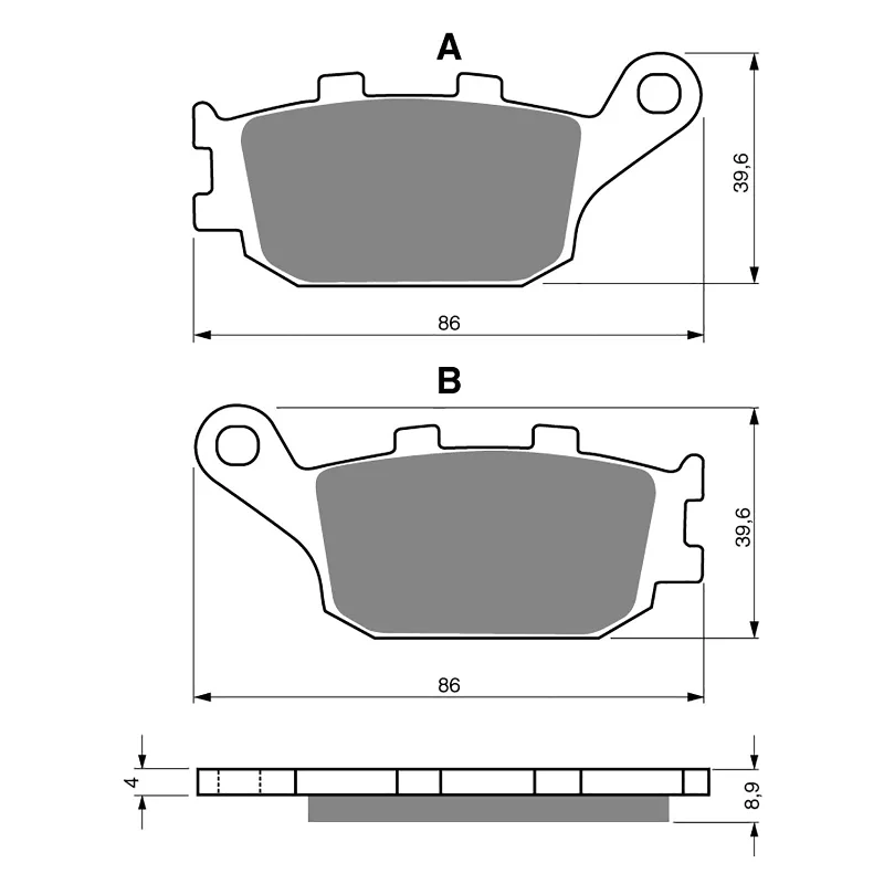 Waterproof bike leg straps-GOLDfren Brake Pads - S3 Sintered Sports (PBPH59)