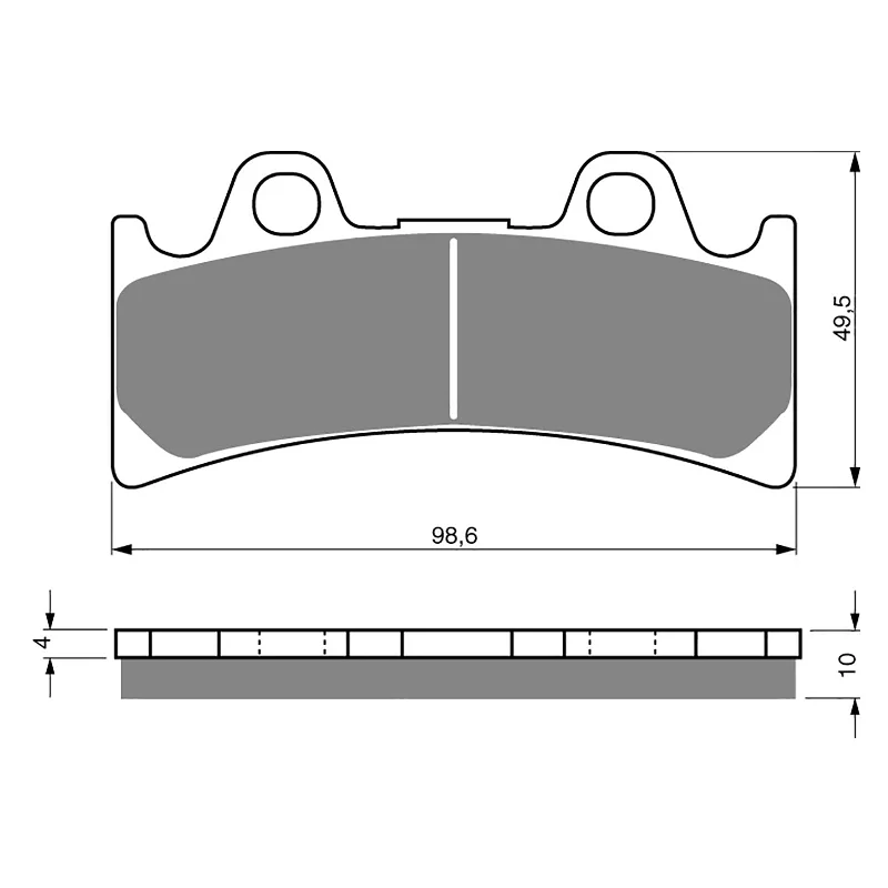 Thermal cycling jacket-GOLDfren Brake Pads - S3 Sintered Sports (PBPH121)