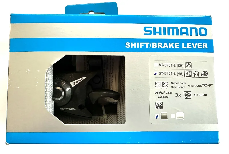 Thermal bike jersey-Shimano ST-EF51-L (4A) Shift Brake Lever 3 Speed Left Bike Shifter  New in Box