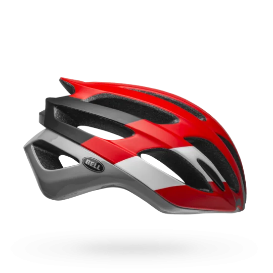 Breathable bike helmet liner-Bell Falcon MIPS Road Helmet - Attitude Matt Gloss Crimson-Black-Dark Gray - 2019