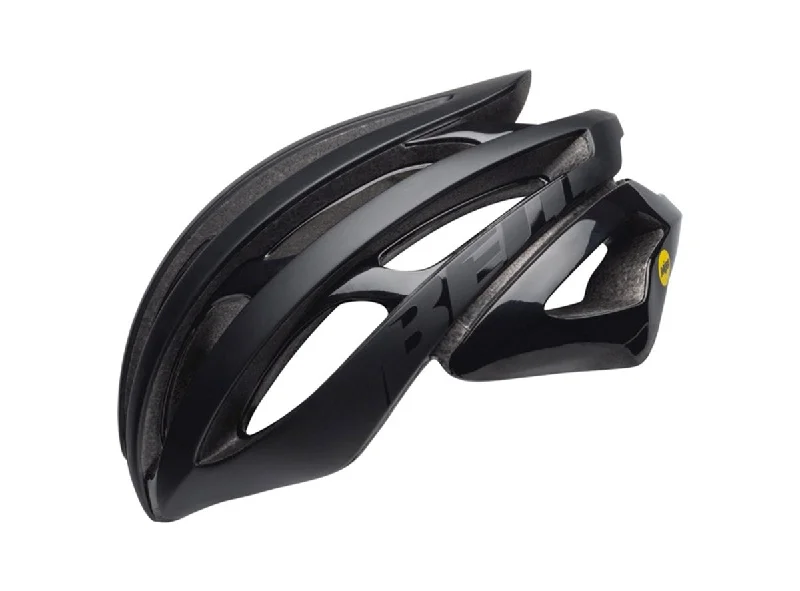 Padded bike shoulder straps-Bell Z20 MIPS Road Helmet - Matt Gloss Black - 2019