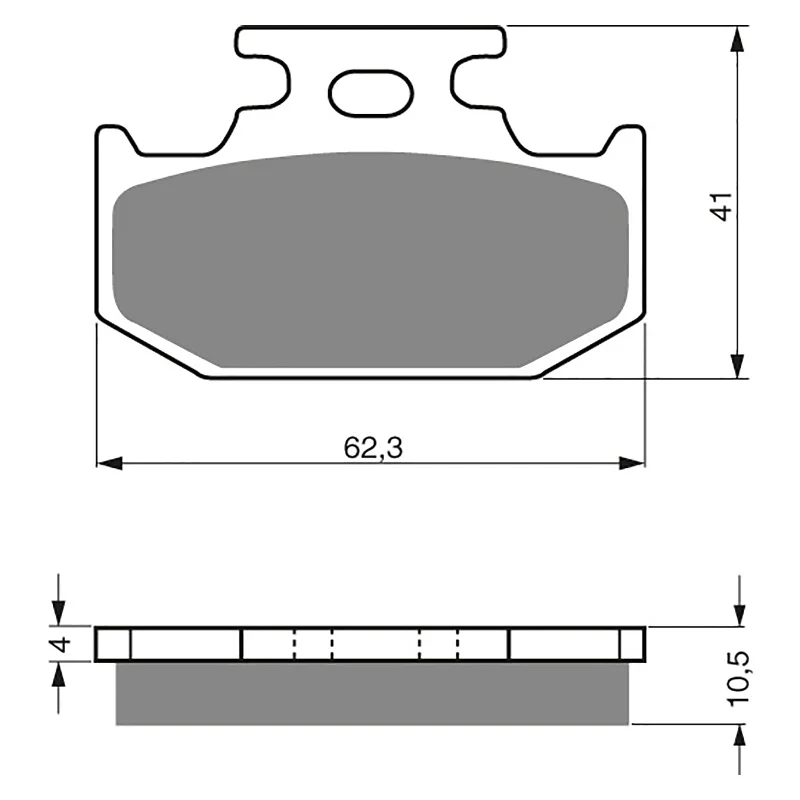 Anti-vibration cycling shorts-GOLDfren Brake Pads - K5 Off-Road Racing (PBPR77)