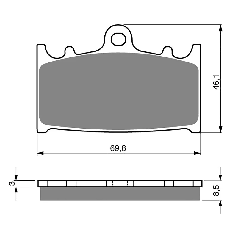 Quick-dry MTB socks-GOLDfren Brake Pads - S3 Sintered Sports (PBPH53)