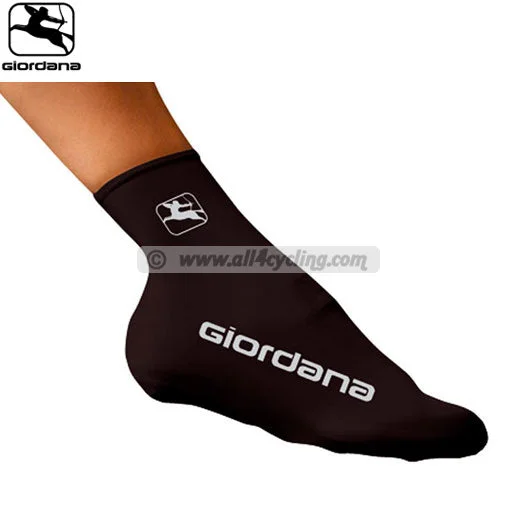 Lightweight bike shin guards-Copriscarpe Lycra Giordana - Nero