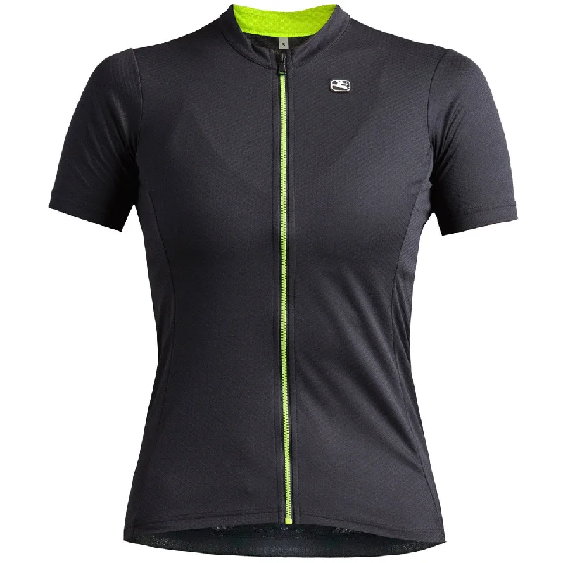 Lightweight cycling rain jacket-Maglia donna Giordana Fusion - Nero giallo