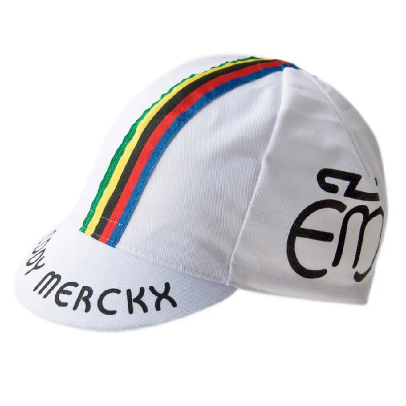 Breathable bike shoe inserts-Cappellino Eddy Merckx