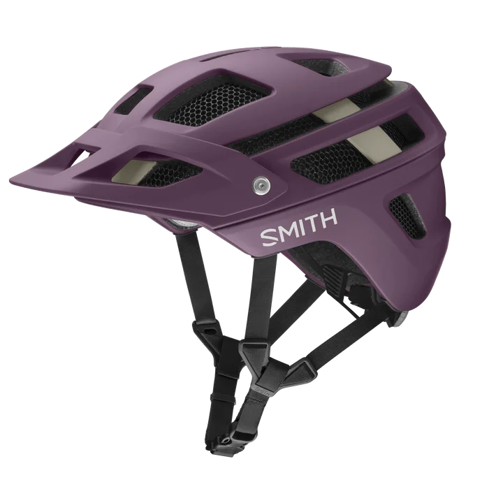 Thermal cycling socks-Smith Forefront 2 MIPS MTB Helmet - Matt Amethyst-Bone