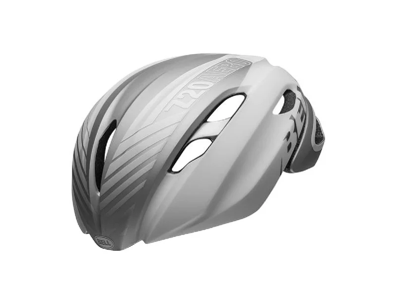 Ventilated road bike helmet-Bell Z20 Aero MIPS Road Helmet - Matt Gloss White-Silver - 2019