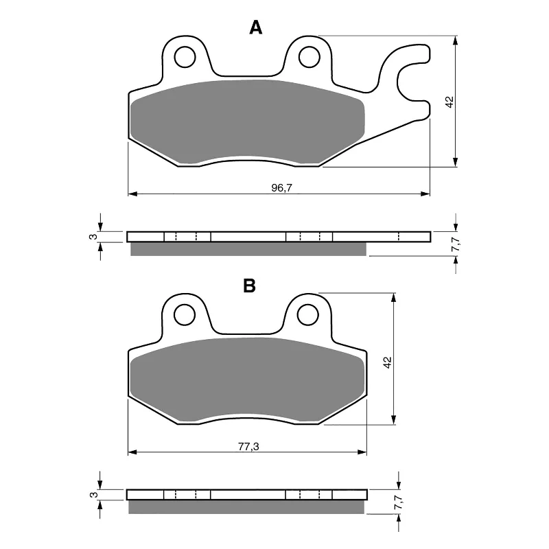 Lightweight cycling headband-GOLDfren Brake Pads - S3 Sintered Sports (PBPH55)